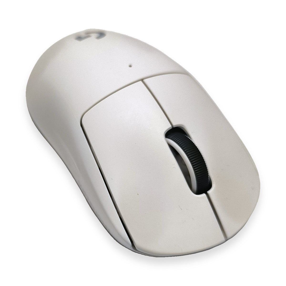 Logitech G PRO X Superlight biała – widok z przodu pod kątem